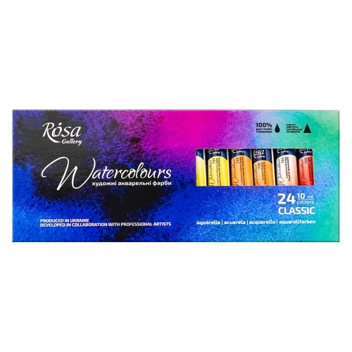 Akwarele w tubkach Rosa Gallery 24 x 10ml