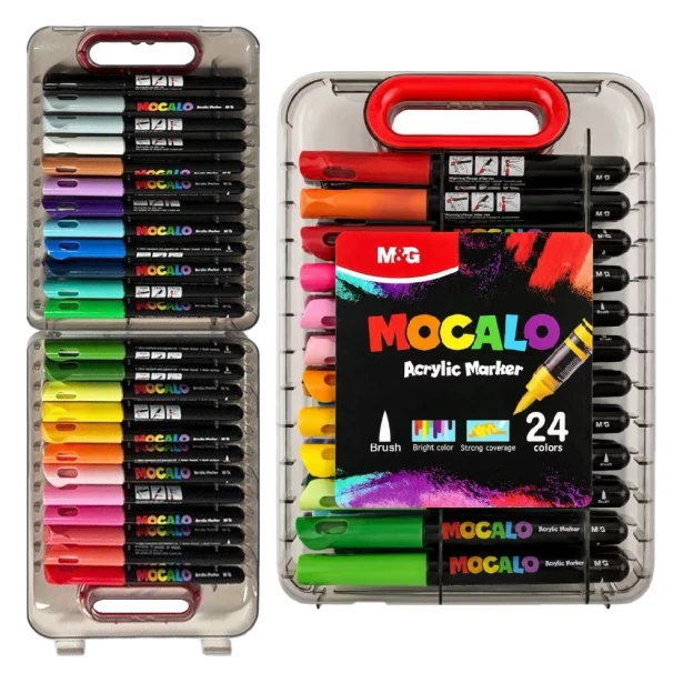 M&amp;G Mocalo marker zestaw 24 kolory