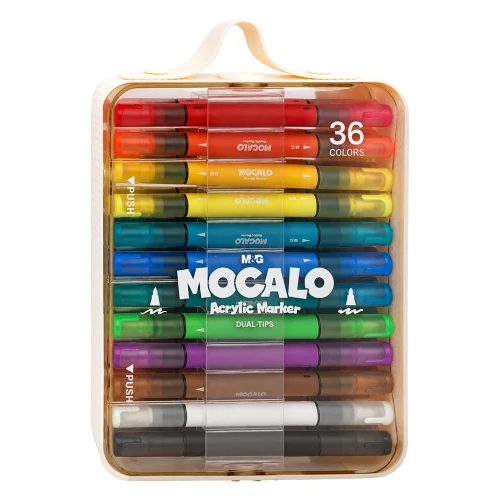 mocalo markery m&amp;g dual-tips 36 kolorów