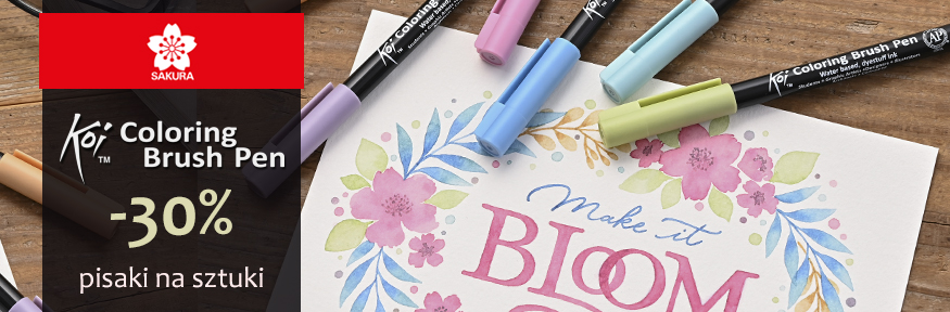 koi colouring brush pen promocja