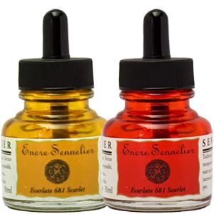 encre ink sennelier tusz szelakowy 30 ml