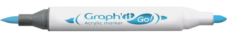 acrylic marker dual tip graphit go