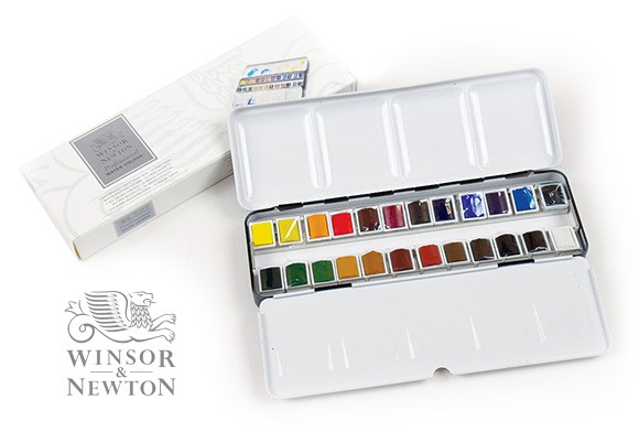 Akwarele Professional Sketchers Box - półkostki, Winsor&Newton 2
