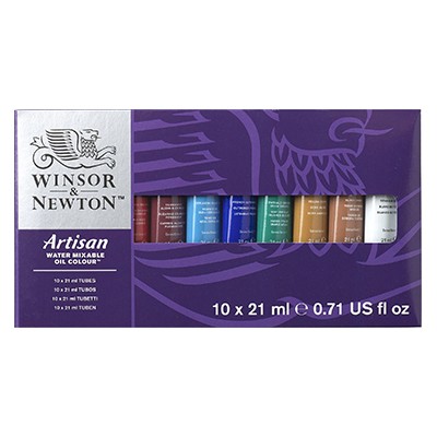 Farby olejne wodorozcieńczalne Artisan W&N, 10 x 21 ml