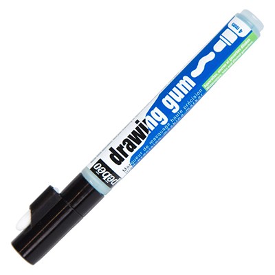 Pisak drawing gum 4 mm, płyn maskujący Pebeo