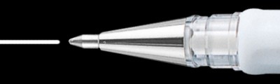 Biały długopis żelowy, Pentel K118