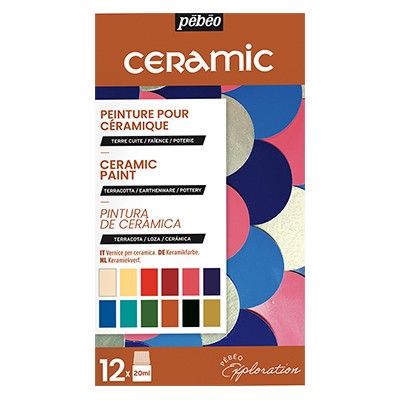 Farby do ceramiki Ceramic, Pebeo, 12 x 20 ml