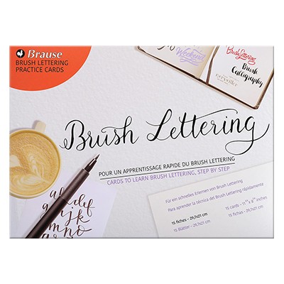 Zestaw do nauki brush letteringu, Brause, 21 x 29,7 cm