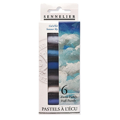 Summer Sky, pastele suche Sennelier, 6 kolorów – połówki