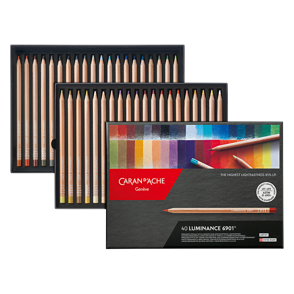 Kredki rysunkowe Luminance 6901, Caran d'Ache, 40 kolorów